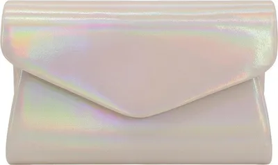 Produktbild von Damen Helle Kunstleder Geldbörsen und Handtaschen Überschlag Abend Clutch Umhängetaschen Klassische Hochzeitsparty Umhängetasche (Aprikose)