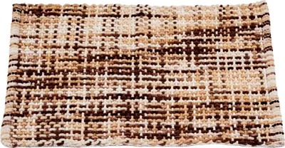 Produktbild von BERILO | Badezimmerteppich - Badezimmermatte - 50 x 80 cm - braun - rechteckig - Duschvorleger - mit Baumwollenzusatz