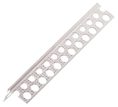Produktbild von PROTEKTOR 50x Aluprofil Eckschiene 250cm, 24mm Schenkel, 0,40mm Stärke, Aluminium Kantenschutz, Eckleiste gelocht, Alu Winkelprofil, perfekt als Kantenschutzprofil im Trockenbau