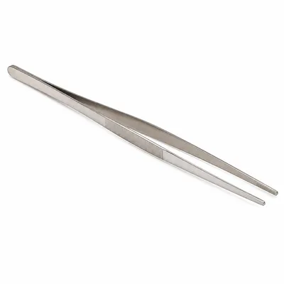 Immagine prodotto di Pinza professionale da cucina, 30 cm – Pinza da cucina in acciaio inossidabile con manico antiscivolo – Pinza lunga per servire, cucinare, rosolare e decorare – Argento