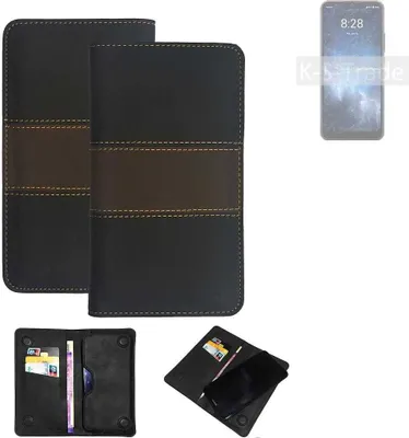 Produktbild von K-S-Trade Hülle Handyhülle kompatibel mit Sharp Rouvo V Schutzhülle Walletcase Bookstyle Tasche Schutz Case Handytasche Wallet Cover Kunstleder