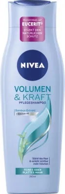 Produktbild von NIVEA 6er Pack Haar-Pflegeshampoo für feines oder plattes Haar, 6 x 250 ml Flasche, Volumen & Kraft