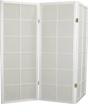 Produktbild von Fine Asianliving Japanischer Paravent Raumteiler L135cmxH130cm Shoji Rice Paper White 3 Panel