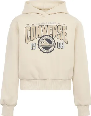Obrázek produktu pro Dětská mikina s kapucí Converse Kids Boxy Graphic, béžová, 10–12 let, béžová, 10–12 let