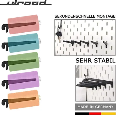 Produktbild von 5 Stück XL Rollen Halterung Haken Nähgarn für IKEA Skadis Lochwand Zubehör