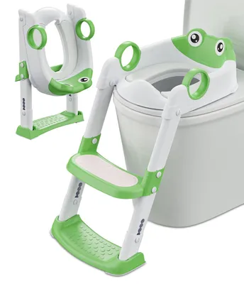 Image de Solidchoice - Siège de toilette pour enfants avec marchepied et repose-pieds réglable