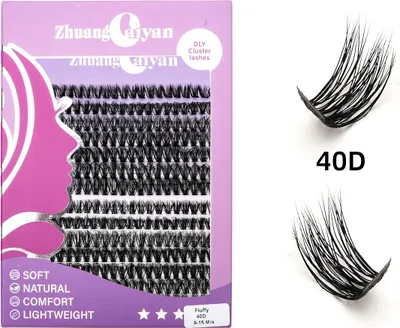 Obrázek produktu pro INF DIY Umělé Řasy Fluffy 40D - Pro Přirozený a Objemný Vzhled