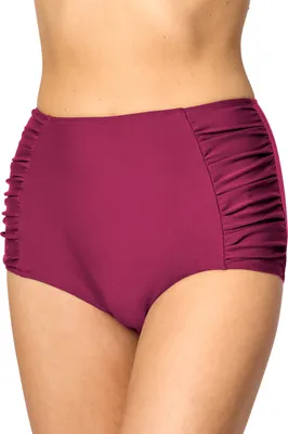 Produktbild von Merry Style Damen Bikinislip MS10-119 Bikinihose Bauch Weg Effekt(Weinrot (5288), 44)
