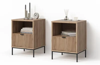Produktbild von Nachttisch Livinity Aterno Viking Oak 2er Set, Model 58902