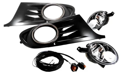 Productafbeelding van Kufatec mistlampen set + grill + bekabelingsset voor VW Golf 6 VI