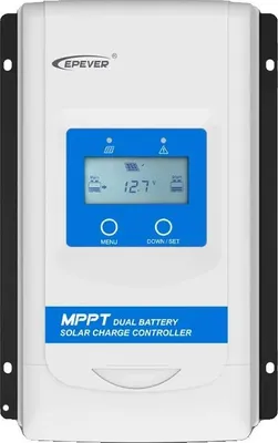 Produktbild von Solar-Ladegerät, Unterstützung für zwei Batterien, MPPT-Technologie, Nur Controller, 30A, 12V 24V
