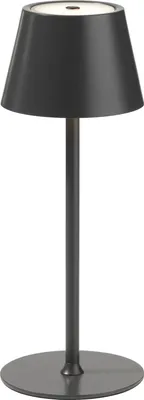 Produktbild von LED-Tischlampe - H 31 cm - Dunkelgrau - Metall - dimmbar