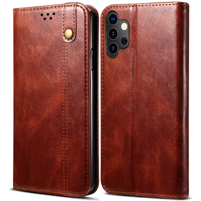 Immagine prodotto di Custodia per Samsung Galaxy A32 5G, custodia flip in pelle con funzione stand rosso