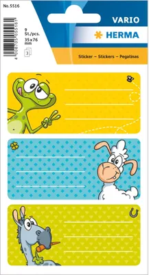 Immagine prodotto di Herma VARIO Etichette scolastiche Personaggi scherzosi