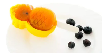 2-in-1 Eisform Ananas, 2 Stück, Silikon, BPA-frei
