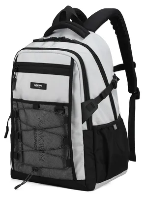 Zdjęcie produktu dla Plecak Aoking Uni z Wieloma Kieszeniami i Zamkiem 33x19x47cm Light Purple UNICA