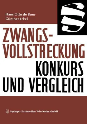 Produktbild von Zwangsvollstreckung Konkurs und Vergleich