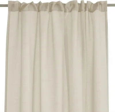 Image de Rideau à galon fronceur Voilage Beige 140x280cm VESKARA