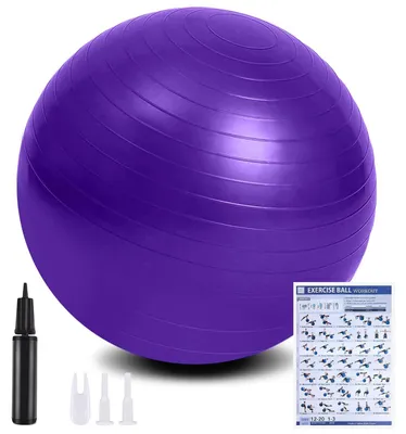 Image de Omgoods - Ballon de fitness pour yoga et pilates - Diamètre de 55 à 65 cm