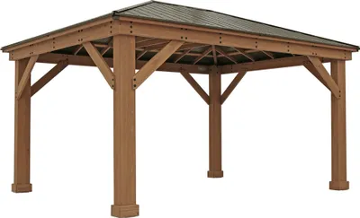 Produktbild von Westmann Holz Pavillon Devon 1216 Natur 490x371x315 cm