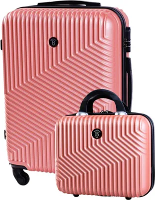 Obrázek produktu pro Cestovní kufr BERTOO Milano - růžový set 2v1 L
