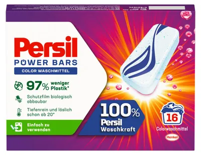 Produktbild von Persil Power Bars Waschmittelkapseln, farbschonend, 472 g, effizient und umweltbewusst