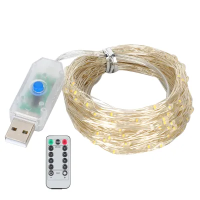 Image de Guirlandes lumineuses,200LED,Lampes LED,Lampes décoratives,Guirlandes lumineuses télécommandées,Luminaires d'extérieur