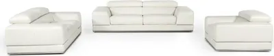 Produktbild von Ledersofa Wohnlandschaft 3+2 Sitzer Garnitur Design Modern Sofa Garnituren Neu