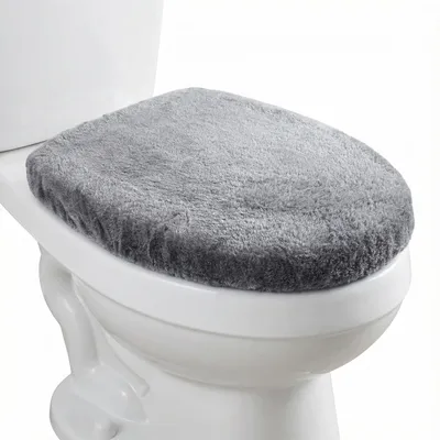 Obrázek produktu pro Víko na toaletu, rozměry 38 x 29 cm, tmavě šedá barva