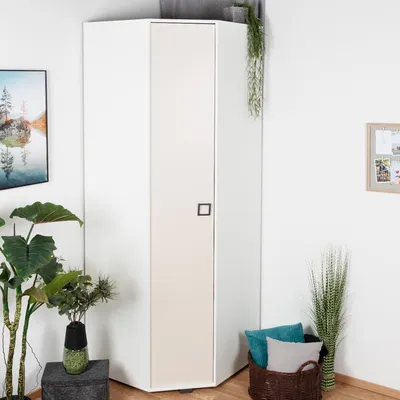 Produktbild von Kinderkleiderschrank Weiß 236x86x86 cm