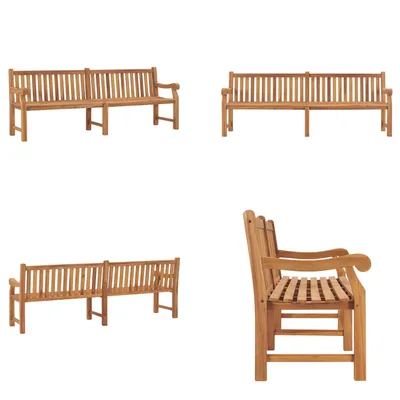 Produktbild von vidaXL Gartenbank 228 cm Massivholz Teak - Gartenbank - Gartenbänke - Terrassenbank - Terrassenbänke