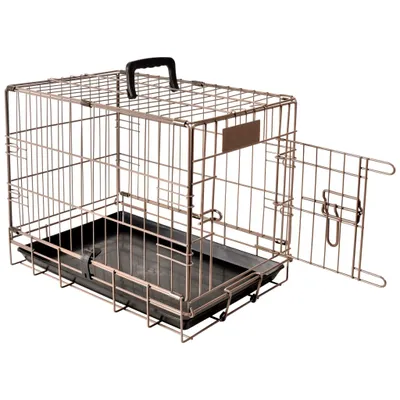 Produktbild von FLAMINGO Transportkäfig Ebo 47 x 31 x 38 cm Braun-Metallic 517579