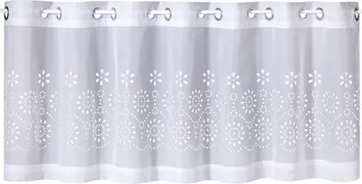 Produktbild von Gerster Ösenbistro, Lasercut B = 150 x H =50 cmTransparent We Graphisch weiß