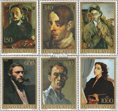 Produktbild von Briefmarken Jugoslawien 1977 Mi 1708-1713 (kompl.Ausg.) postfrisch Selbstporträts
