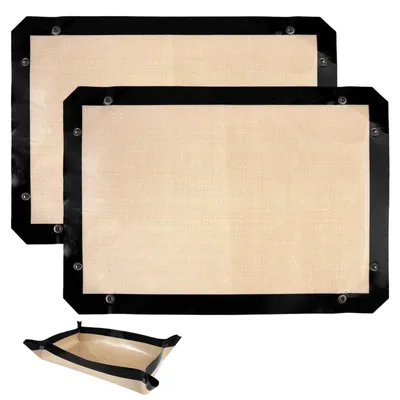 2 Silikon-Backmatten 42x29,5 cm, rechteckig, antihaftbeschichtet