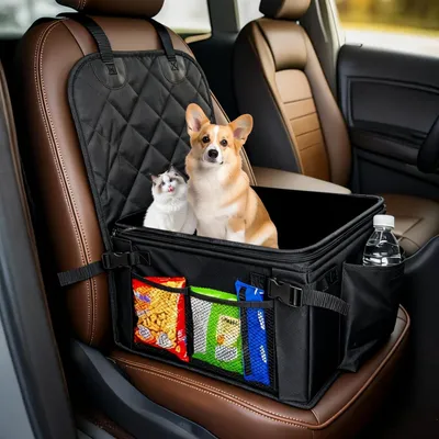 Immagine prodotto di Seggiolino per cani extra robusto e impermeabile, adatto a cani di piccola e media taglia, dimensioni 44x41 cm