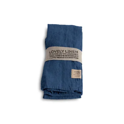 Produktbild von Lovely Linen Linen Lovely Serviette Leinen denim blue (1 Stück)