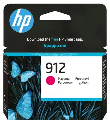 Produktbild von HP 912 Magenta Original Druckerpatrone, Standardertrag, Magenta, Tinte auf Pigmentbasis, 2,93 ml, 1 Stück(e), Einzelpackung