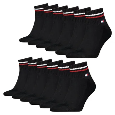 Produktbild von 6 Paar Tommy Jeans Herren Quarter Iconic Socken