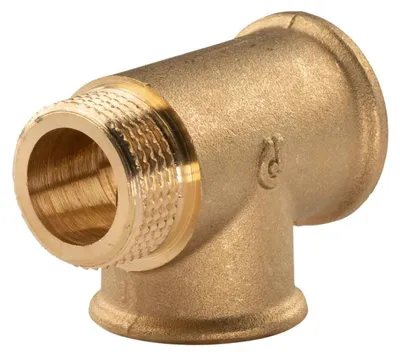 Produktbild von Messing Gewinde-Fitting T-Stück 3/4' IG - 3/4' IG - 3/4' AG (DN20) - schwere Ausführung