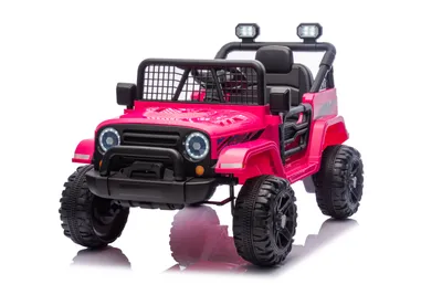 Produktbild von FCH Elektroauto für Kinder, kinder elektroauto mit 2,4-GHz-Fernbedienung, LED-Licht, Musik und USB, 12-V-Doppelantrieb