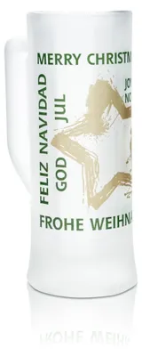 Produktbild von Mohaba Glühwein Glas 0,2l Krug Thermoglas Henkelglas Satiniert Punschgläser