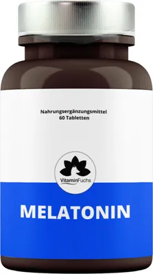 Produktbild von Melatonin - 60 Tabletten - mit Passionsblume - Für den Schlafrhythmus