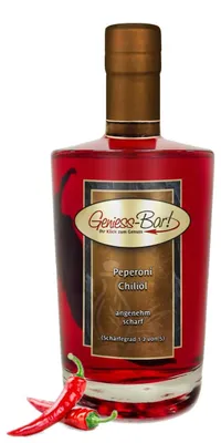 Produktbild von Peperoniöl - Chiliöl 0,35L Angenehm scharf!