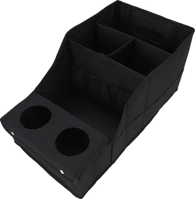 Produktbild von Autositz-Organisator mit Fächern Cup Holders mehrere Taschen faltbar Wasser Beweis große Kapazität Vorderseite Rücksitz Storage Box für Snacks Spielzeug