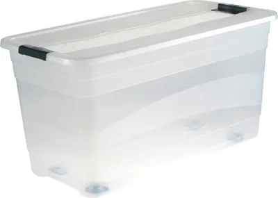 Produktbild von keeeper Kristallbox mit Rollen 83 L 79,5 x 39,5 x 41 cm