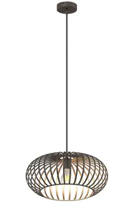 Produktbild von NOWA Hängeleuchte Metall braun, Höhe kürzbar, ø: 400mm, H: 1500mm, exkl. 1x E27 40W 230V