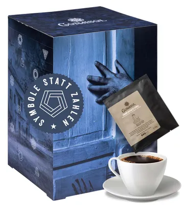 Produktbild von Corasol Premium Escape & Kaffee Adventskalender für Erwachsene: Ein wahnsinniges Spiel (240 g)