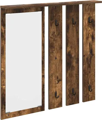 Immagine prodotto di Appendiabiti a muro con lo scaffale Rovere fumo 84 x 10 x 80 cm