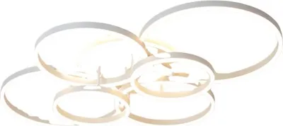Image de Plafonnier, télécommande, intensité réglable en continu, blanc 6 lumières, application avec intensité réglable par télécommande